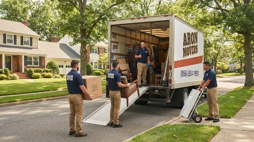 local moving company crew loading a truck in South Jersey